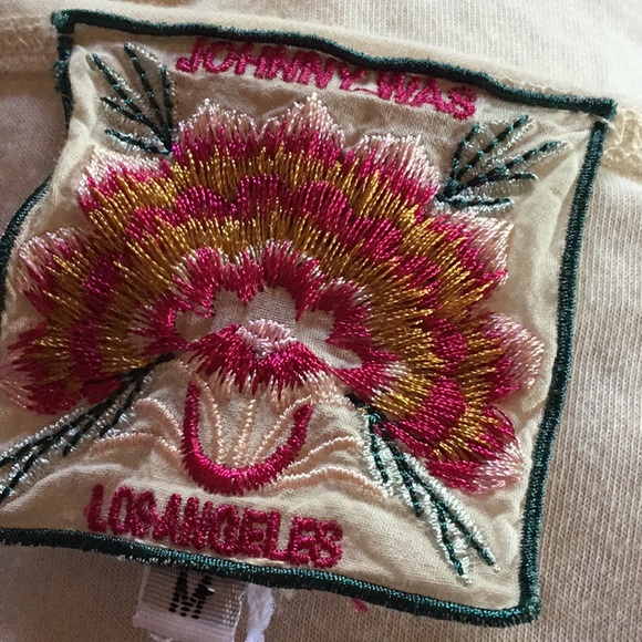 NWOT Johnny Was Claude 3/4 Sleeve Top Host Pick💜💜💜 - Picture 7 of 8